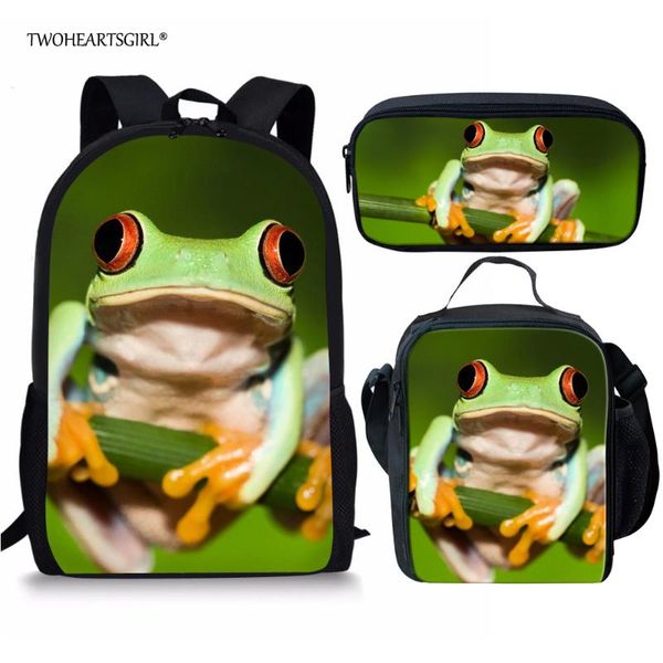 twoheartsgirl novelty animal frog print school bag backpacks for kids 3pcs/set children schoolbag funny student bookbag mochila
twoheartsgirl novelty animal frog print school bag backpacks for kids 3pcs/set children schoolbag funny student bookbag mochila