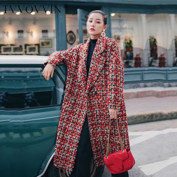 korea 2020 new arrival women autumn winter loose plaid woollen overcoat long sleeve turn-down collar female outwear l335, Black
korea 2020 new arrival women autumn winter loose plaid woollen overcoat long sleeve turn-down collar female outwear l335, Black