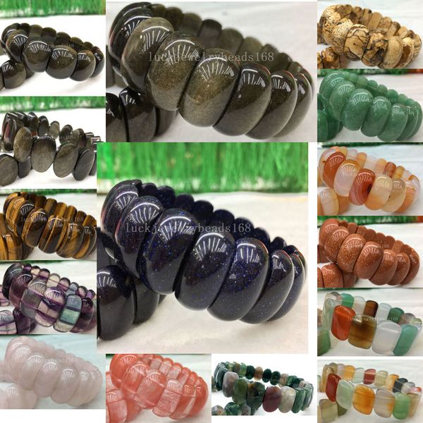 obsidian carnelian goldstone tigers eye jaspe flourite aventurine crystal cherry quartz jaspe half moon stretch bracelet wfh483, Golden;silver 
obsidian carnelian goldstone tigers eye jaspe flourite aventurine crystal cherry quartz jaspe half moon stretch bracelet wfh483, Golden;silver