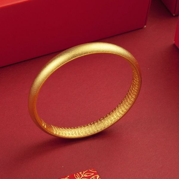 frosted ancient classic bangle female jewelry 18k yellow gold filled closed womens bracelet solid wedding party gift, Black
frosted ancient classic bangle female jewelry 18k yellow gold filled closed womens bracelet solid wedding party gift, Black