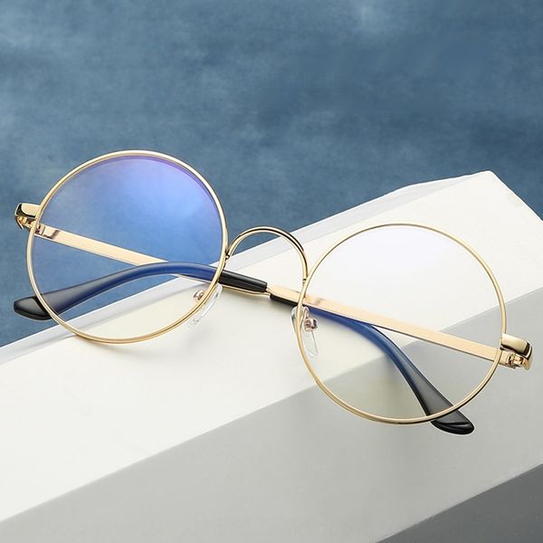 2019 anti-blue round full metal glasses frame men's and women's plain glasses frame, Silver
2019 anti-blue round full metal glasses frame men's and women's plain glasses frame, Silver