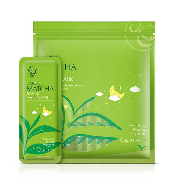 laikou matcha sleep mask travel pack 15pcs/set moisturizing night moisture disposable face mask green tea no wash face care
laikou matcha sleep mask travel pack 15pcs/set moisturizing night moisture disposable face mask green tea no wash face care