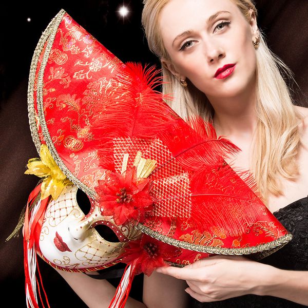 venice mask dama with plume for costume party masquerade carnival dionysia halloween christmas classic italia mask full face pvc
venice mask dama with plume for costume party masquerade carnival dionysia halloween christmas classic italia mask full face pvc
