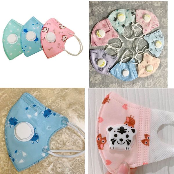 mascarillas pm2.5 детские маски мальчики девочки мультфильм рот маски для лица дети антипылевые дышащие ушные раковины моющиеся многоразовые