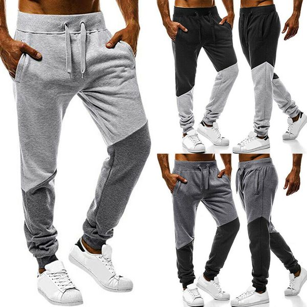 2019 new style fashion men long casual patchwork pants gym with pocket slim fit trousers running joggers sweatpants, Black
2019 new style fashion men long casual patchwork pants gym with pocket slim fit trousers running joggers sweatpants, Black