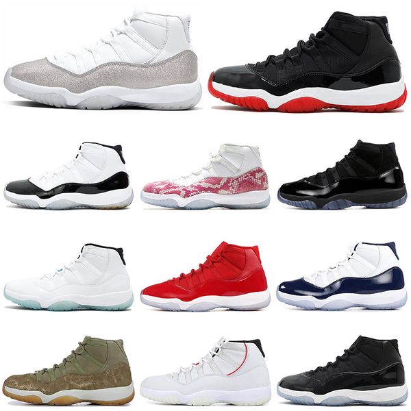 2019 bred 11 men basketball shoes 11s concord cap and gown metallic silver snakeskin space jam mens trainers sports sneaker 5.5-13
2019 bred 11 men basketball shoes 11s concord cap and gown metallic silver snakeskin space jam mens trainers sports sneaker 5.5-13