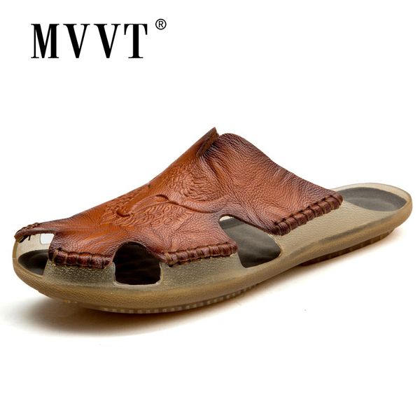 soft leather sandals men flip flops sandalias men summer shoes comfort leather beach sandals hollow shoes foot wear, Black
soft leather sandals men flip flops sandalias men summer shoes comfort leather beach sandals hollow shoes foot wear, Black
