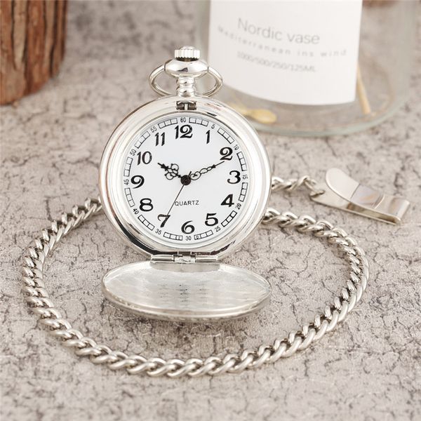 antique retro smooth case pocket watch silver analog quartz display watches with pendant chain gift clock timepiece reloj de bolsillo, Slivery;golden
antique retro smooth case pocket watch silver analog quartz display watches with pendant chain gift clock timepiece reloj de bolsillo, Slivery;golden