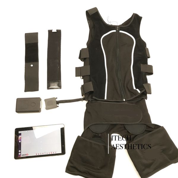 wireless bodytech fitness training suit ems electric muscle stimulation device personal home use training, Black;white
wireless bodytech fitness training suit ems electric muscle stimulation device personal home use training, Black;white