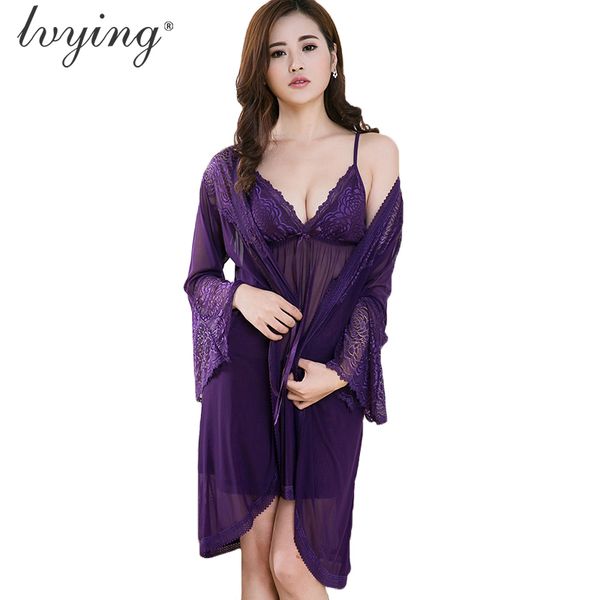 lace women pyjamas sets robe set high end embroidery woman nightgown suit night dress lingerie bathrobe sleepwear nightwear, Black;red
lace women pyjamas sets robe set high end embroidery woman nightgown suit night dress lingerie bathrobe sleepwear nightwear, Black;red