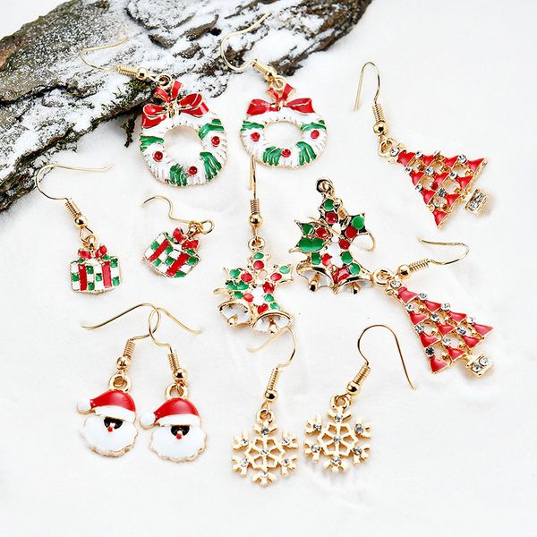 2020 6 pairs /set christmas earrings kawaii charm for girls paired xmas female jewelry hook short earing paired xmas gifts new, Silver
2020 6 pairs /set christmas earrings kawaii charm for girls paired xmas female jewelry hook short earing paired xmas gifts new, Silver