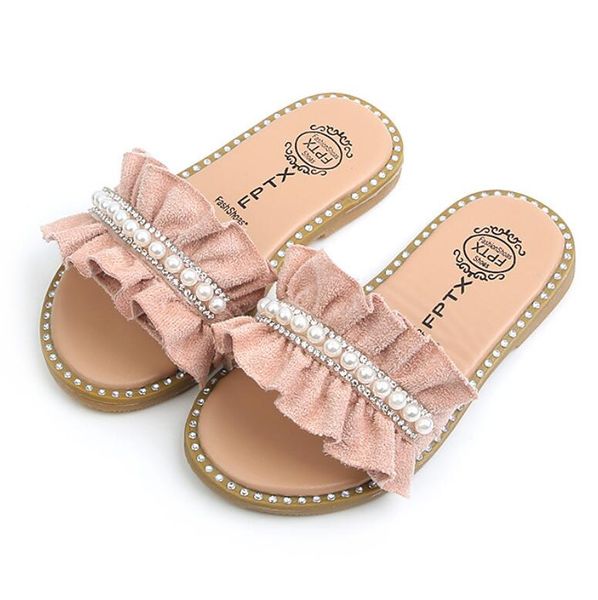 fashion leather solid rhinestone pearl princess slippers sandals childrens girls kids soft bottom beach sandals, Black;red
fashion leather solid rhinestone pearl princess slippers sandals childrens girls kids soft bottom beach sandals, Black;red