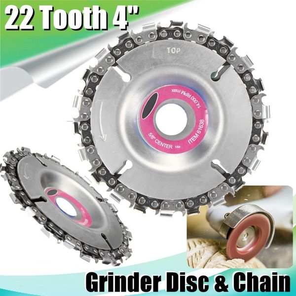 new 4 inch grinder chain disc 22 tooth wood carving disc for 100/115 angle grinder
new 4 inch grinder chain disc 22 tooth wood carving disc for 100/115 angle grinder