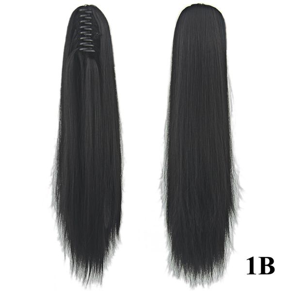 high temperature wire synthesis clip ponytail long straight hair style black / brown / yellow 15 color optional hair smooth and sof
high temperature wire synthesis clip ponytail long straight hair style black / brown / yellow 15 color optional hair smooth and sof