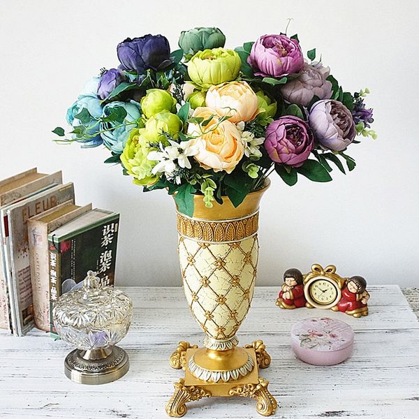 12 голов / букет большой искусственные цветы пиона розы flores шелковый цветок для платья партии поддельные цветы букет сад декор
12 голов / букет большой искусственные цветы пиона розы flores шелковый цветок для платья партии поддельные цветы букет сад декор