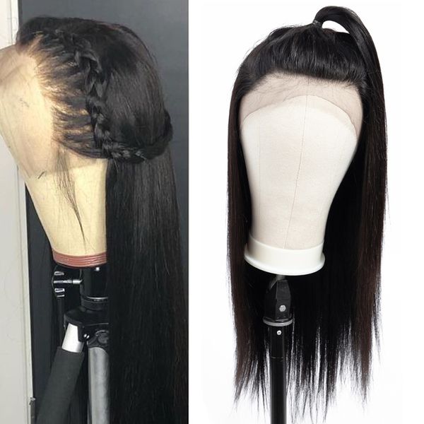 13x4 lace frontal wigs peruvian straight hair lace frontal human hair wigs pre plucked with baby hair remy, Black
13x4 lace frontal wigs peruvian straight hair lace frontal human hair wigs pre plucked with baby hair remy, Black