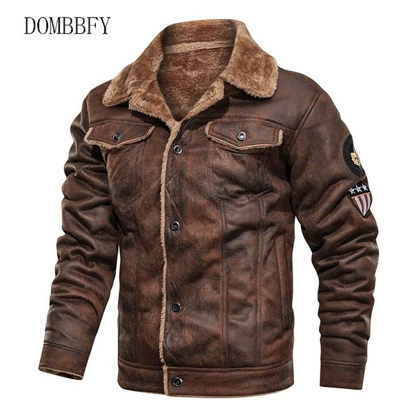 leather jacket men coats outerwear motorcycle biker winter fur jacket male thick warm fleece leather windproof jackets, Black;brown
leather jacket men coats outerwear motorcycle biker winter fur jacket male thick warm fleece leather windproof jackets, Black;brown
