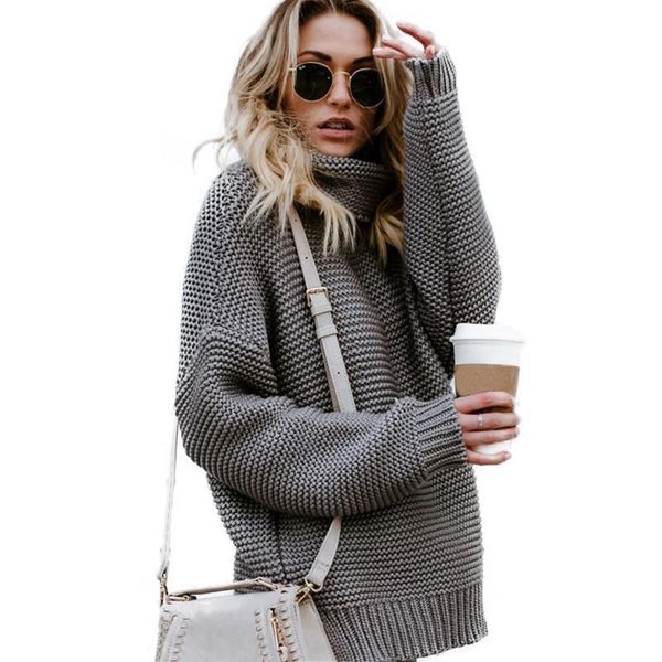 autumn winter turtleneck knitted sweater nice women solid casual loose long sleeve pullover sweater female warm knit jumper, White;black
autumn winter turtleneck knitted sweater nice women solid casual loose long sleeve pullover sweater female warm knit jumper, White;black