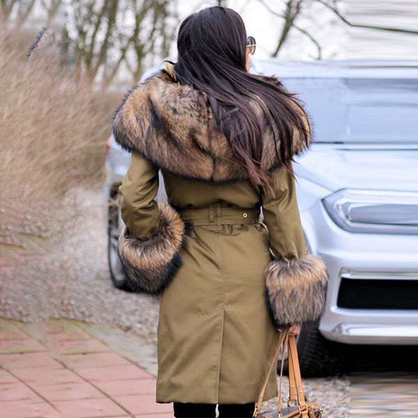 fashion fursarcar new real with 80 women parka and luxury cm long casual fur raccoon fur collar winter cuff coat warm parka xvlue, Black
fashion fursarcar new real with 80 women parka and luxury cm long casual fur raccoon fur collar winter cuff coat warm parka xvlue, Black
