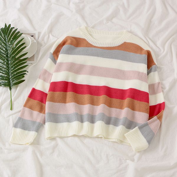 korean winter sweater women rainbow sweater harajuku female short pullovers, White;black
korean winter sweater women rainbow sweater harajuku female short pullovers, White;black
