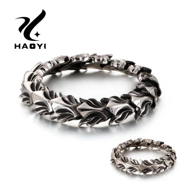 haoyi 2020 dragon scale shape fashion silver color fine stainless steel heavy bracelet glamour retro men's accessories wholesale, White
haoyi 2020 dragon scale shape fashion silver color fine stainless steel heavy bracelet glamour retro men's accessories wholesale, White