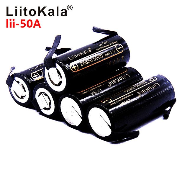 liitokala lii-50a 5000mah lithium battery, 3.7v 5000mah, 26650 rechargeable cell, 26650-50a suitable +diy nickel sheets
liitokala lii-50a 5000mah lithium battery, 3.7v 5000mah, 26650 rechargeable cell, 26650-50a suitable +diy nickel sheets