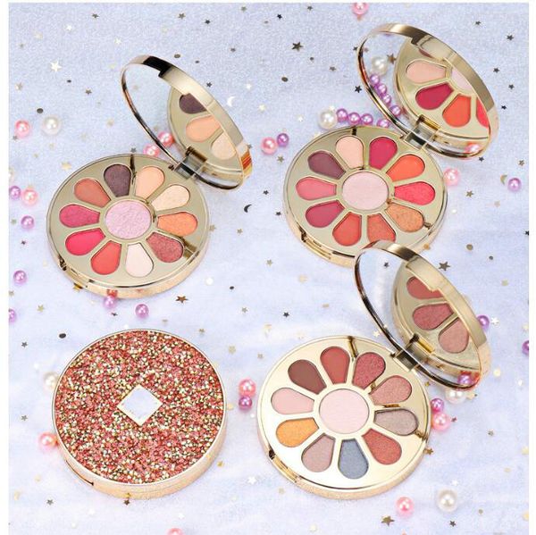 10 color eye shadow glitter eyeshadow palette with shinny box round shape cosmetic eye makeup boxes 4 style
10 color eye shadow glitter eyeshadow palette with shinny box round shape cosmetic eye makeup boxes 4 style