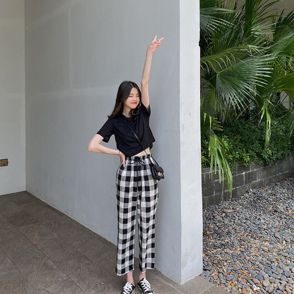 factory direct plaid pants women 2020 summer new korean students loose versatile bm style casual cropped pants, Red
factory direct plaid pants women 2020 summer new korean students loose versatile bm style casual cropped pants, Red