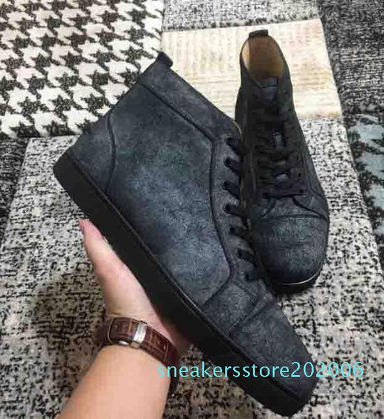 italy design red bottom veau velours sneaker high lace-up shoes men sneaker red rubber sole grey suede men flat orlato rantus s06, Black
italy design red bottom veau velours sneaker high lace-up shoes men sneaker red rubber sole grey suede men flat orlato rantus s06, Black
