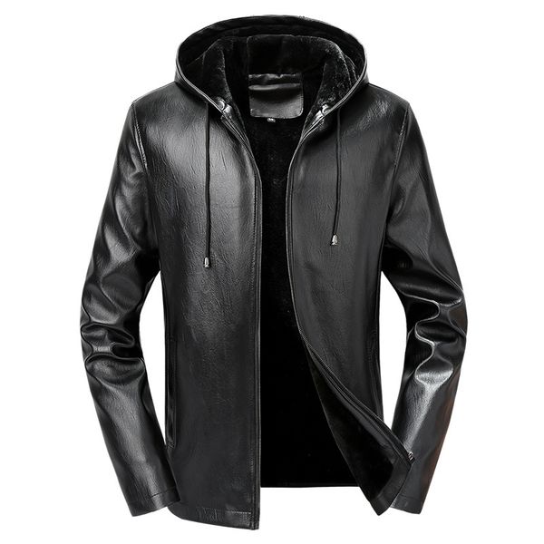 mens leather jacket men's winter fleece lined warm hooded pu leather jacket coat men casual thicken motorcycle outerwear male, Black
mens leather jacket men's winter fleece lined warm hooded pu leather jacket coat men casual thicken motorcycle outerwear male, Black