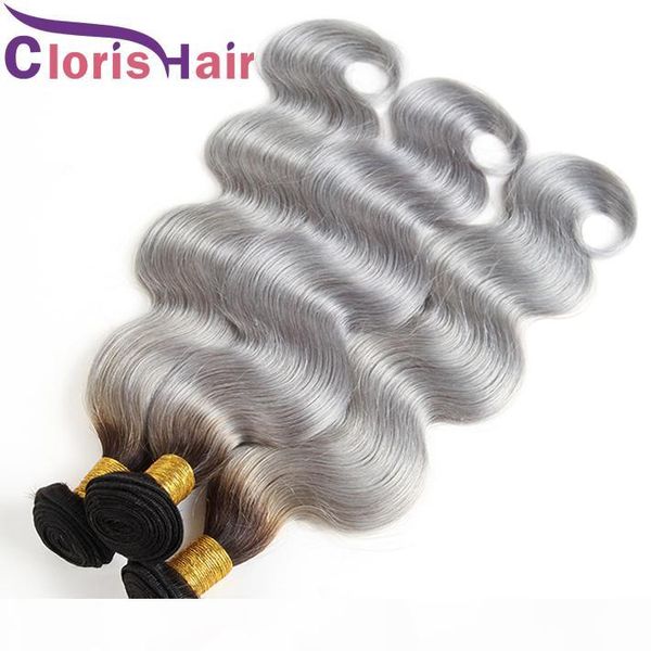 t1b gray ombre human hair bundle malaysian virgin body wave hair weaves 3pc two tone colored grey ombre hair extensions wet and wavy, Black
t1b gray ombre human hair bundle malaysian virgin body wave hair weaves 3pc two tone colored grey ombre hair extensions wet and wavy, Black