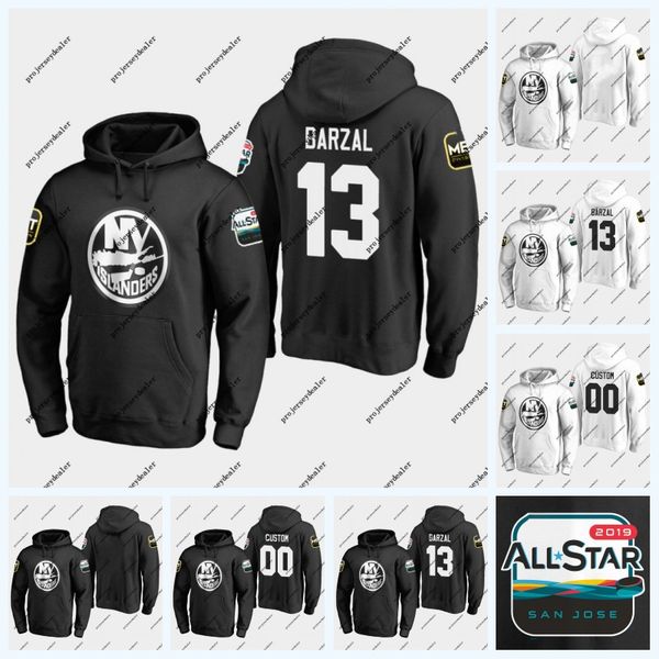 Mathew Barzal New York Islanders 2019 All-Star Game Hoodie Scott Mayfield Leo Komarov Robin Lehner Josh Bailey Anders Lee Nick Leddy Jersey