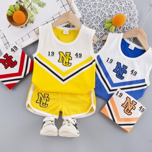 новое лето хлопка детей буквенные мальчиков одежда printed vest шорты 2pcs / наборы infant outfit способа малышей малыш костюмы, White
новое лето хлопка детей буквенные мальчиков одежда printed vest шорты 2pcs / наборы infant outfit способа малышей малыш костюмы, White
