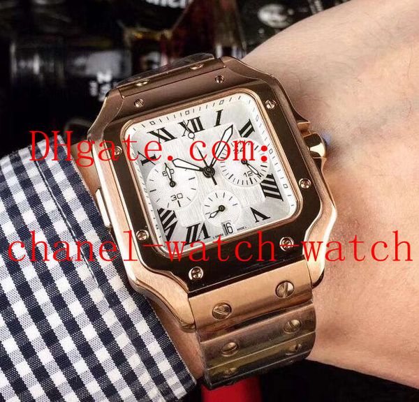 2 style 100 xl 40mm 18k rose gold japan multi-function chronograph quartz movement men's watches men's wristwatches, Slivery;brown
2 style 100 xl 40mm 18k rose gold japan multi-function chronograph quartz movement men's watches men's wristwatches, Slivery;brown