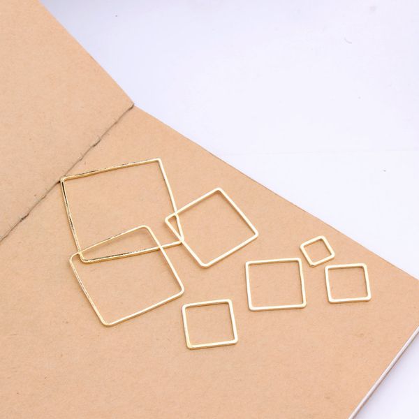 50pcs/lot copper gold color square jewelry accessories fashion charms geometry earrings pendants for jewelry handmade, Bronze;silver
50pcs/lot copper gold color square jewelry accessories fashion charms geometry earrings pendants for jewelry handmade, Bronze;silver