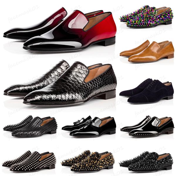with box men luxury designer loafers casual shoes triple black red matte patent leather spike sneakers for business wedding flat bottoms
with box men luxury designer loafers casual shoes triple black red matte patent leather spike sneakers for business wedding flat bottoms