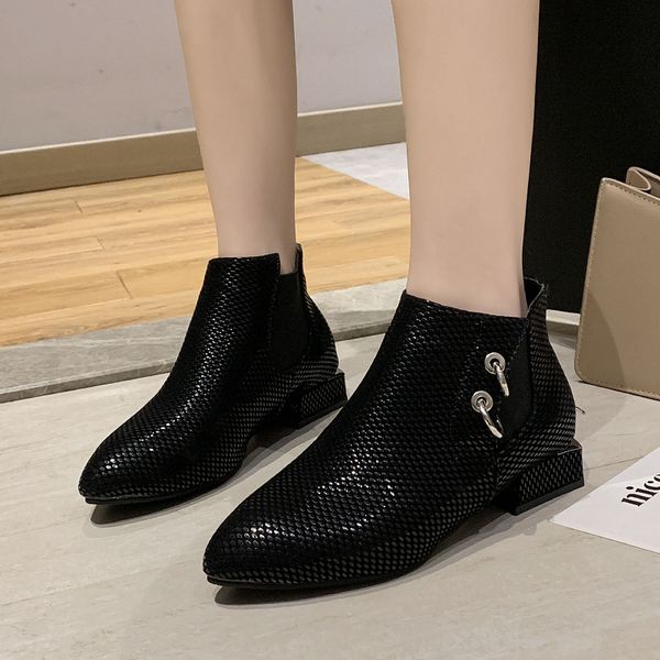 boots women new 2019 women's low shoes booties ladies ankle black pointy autumn rubber pointed toe pu elastic band fabric solid
boots women new 2019 women's low shoes booties ladies ankle black pointy autumn rubber pointed toe pu elastic band fabric solid
