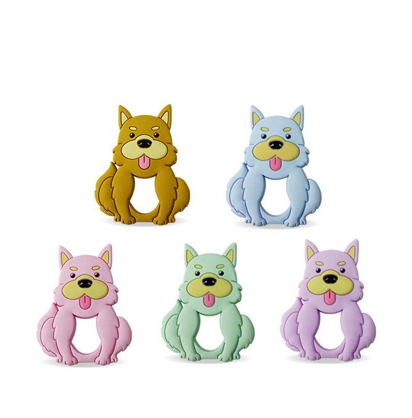 silicone teether cute puppy dog baby teething toy fda approval diy pacifier chain necklaces pendant accessories
silicone teether cute puppy dog baby teething toy fda approval diy pacifier chain necklaces pendant accessories