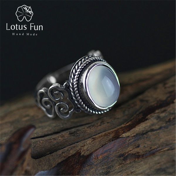 lotus fun real 925 sterling silver natural chalcedony stone handmade creative designer fine jewelry vintage female rings bijoux, Golden;silver
lotus fun real 925 sterling silver natural chalcedony stone handmade creative designer fine jewelry vintage female rings bijoux, Golden;silver