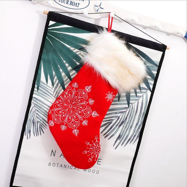 2-pcs 50cm large red christmas stockings xmas gift bags christmas snowflake embroidered socks decorations for home
2-pcs 50cm large red christmas stockings xmas gift bags christmas snowflake embroidered socks decorations for home