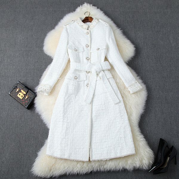 runway designer elegant rivets long coat women 2019 autumn winter single-breasted medium long white/black wool coat women
runway designer elegant rivets long coat women 2019 autumn winter single-breasted medium long white/black wool coat women