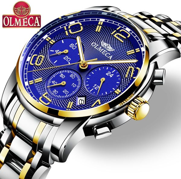 men's watch olmeca brand quartz watches relogio masculino water resistant wrist watch chronograph watches for men, Slivery;brown
men's watch olmeca brand quartz watches relogio masculino water resistant wrist watch chronograph watches for men, Slivery;brown