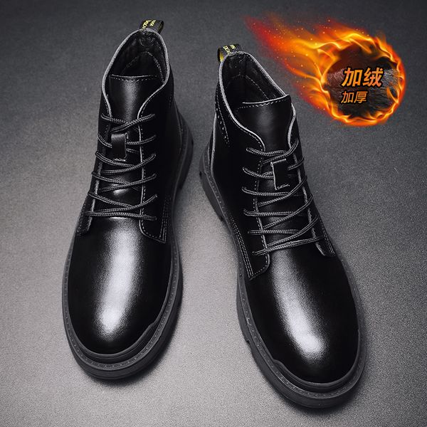fashion winter safety mens boots casual leather snow men shoes special ankle boots men footwear botas de hombre big size 39-44, Black
fashion winter safety mens boots casual leather snow men shoes special ankle boots men footwear botas de hombre big size 39-44, Black