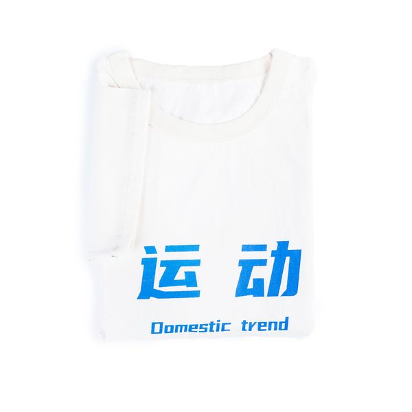 sports summer japanese retro printing solid color classic round neck short sleeve t-shirt preferred cotton soft and comfortable, White;black
sports summer japanese retro printing solid color classic round neck short sleeve t-shirt preferred cotton soft and comfortable, White;black
