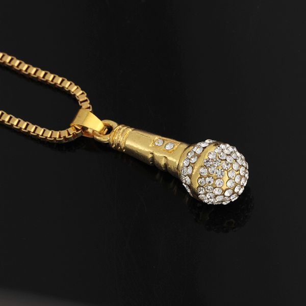 personality creative microphone pendant necklace inlaid rhinestone microphone hip-hop accessories fashion party birthday gift, Silver
personality creative microphone pendant necklace inlaid rhinestone microphone hip-hop accessories fashion party birthday gift, Silver