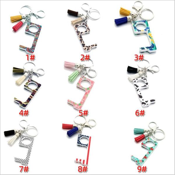 anti-epidemic door opener tassel pendant key chains elevator button contactless tool non-contact safety door handle brass key grip b7504, Silver
anti-epidemic door opener tassel pendant key chains elevator button contactless tool non-contact safety door handle brass key grip b7504, Silver