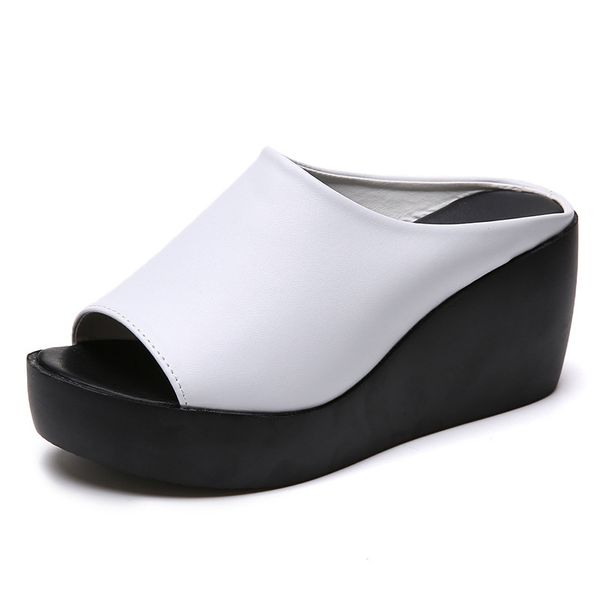 female solide leisure platform wedges sandals beach casual shoes ladies dropshipping women slipper thick bottom peep toe shoes, Black
female solide leisure platform wedges sandals beach casual shoes ladies dropshipping women slipper thick bottom peep toe shoes, Black