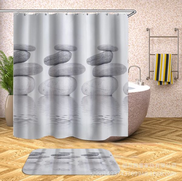 luxury designer slides flip flip sandals gray stacked stone transfer printing shower curtain send c- type plastic hook pure copper buttonhol
luxury designer slides flip flip sandals gray stacked stone transfer printing shower curtain send c- type plastic hook pure copper buttonhol