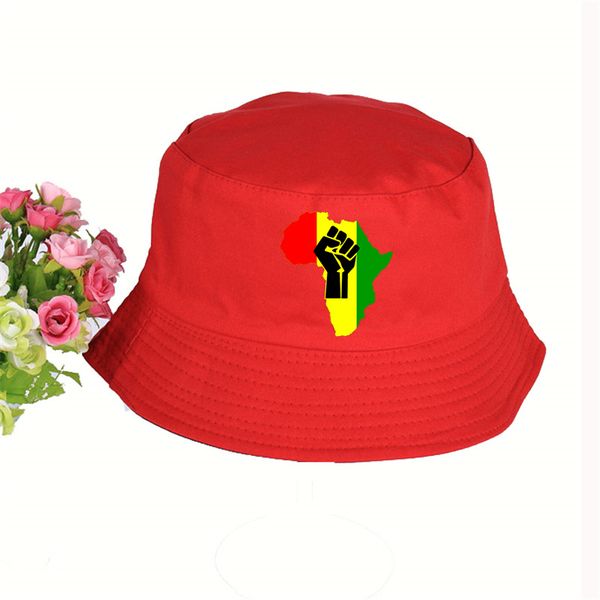 2019 new africa power rasta reggae music logo panama bucket hat cotton flat sun visor fishing fisherman hat, Blue;gray
2019 new africa power rasta reggae music logo panama bucket hat cotton flat sun visor fishing fisherman hat, Blue;gray