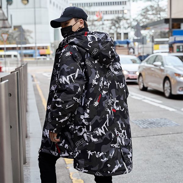 new arrival 2019 winter warm men's camouflage hooded parka jacket camo fashion hip hop thick cotton camouflage coat outwear, Black
new arrival 2019 winter warm men's camouflage hooded parka jacket camo fashion hip hop thick cotton camouflage coat outwear, Black